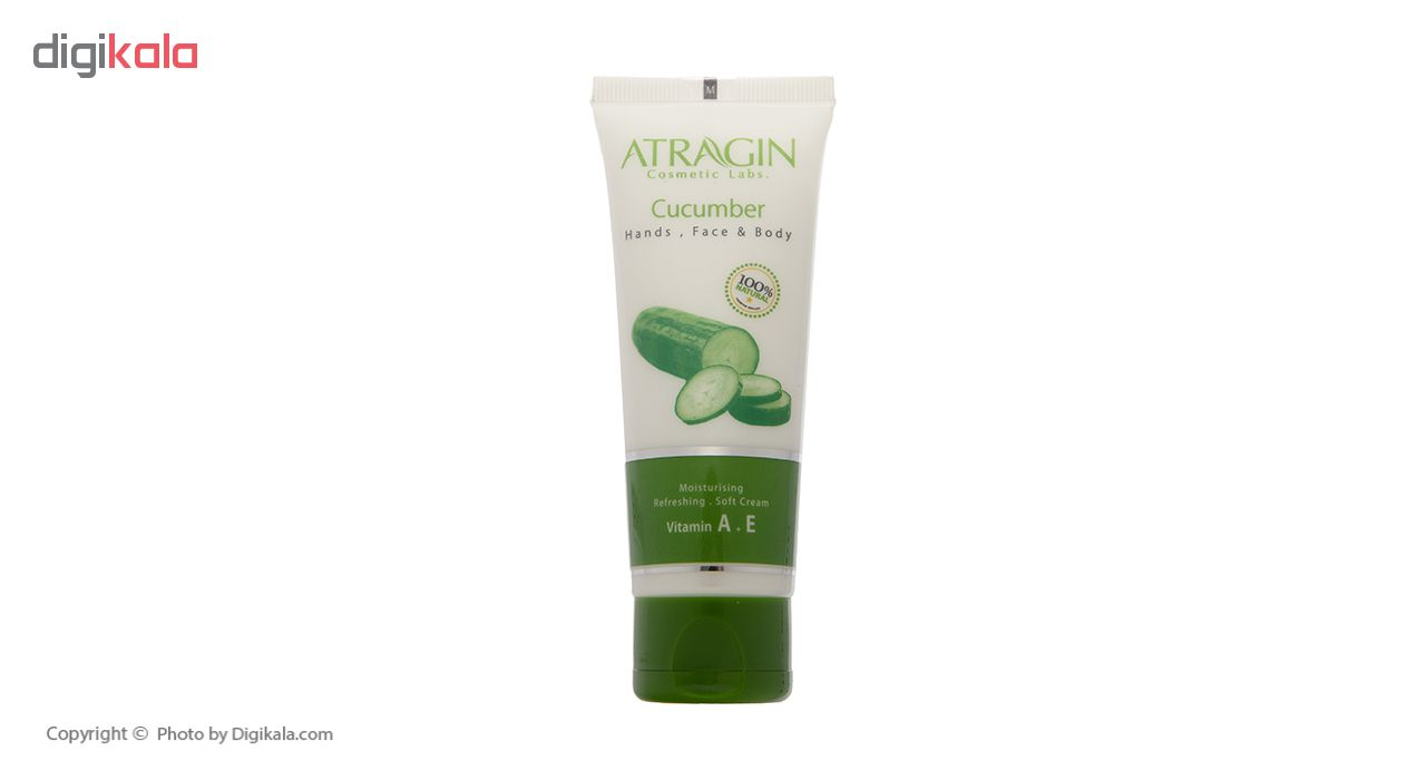 کرم مرطوب کننده عطراگین مدل Cucumber حجم 75 میلی لیتر
