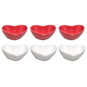 پیاله طرح قلب کد 50251 بسته 6 عددی