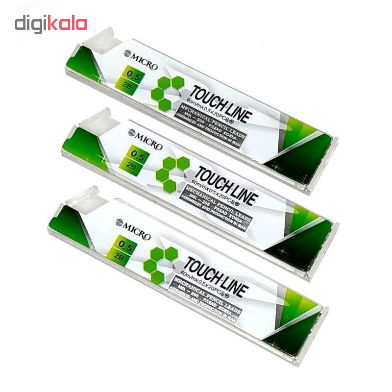 نوک‌ مداد نوکی 0.5 میلی متری میکرو مدل TOUCH-LINE بسته 3 عددی