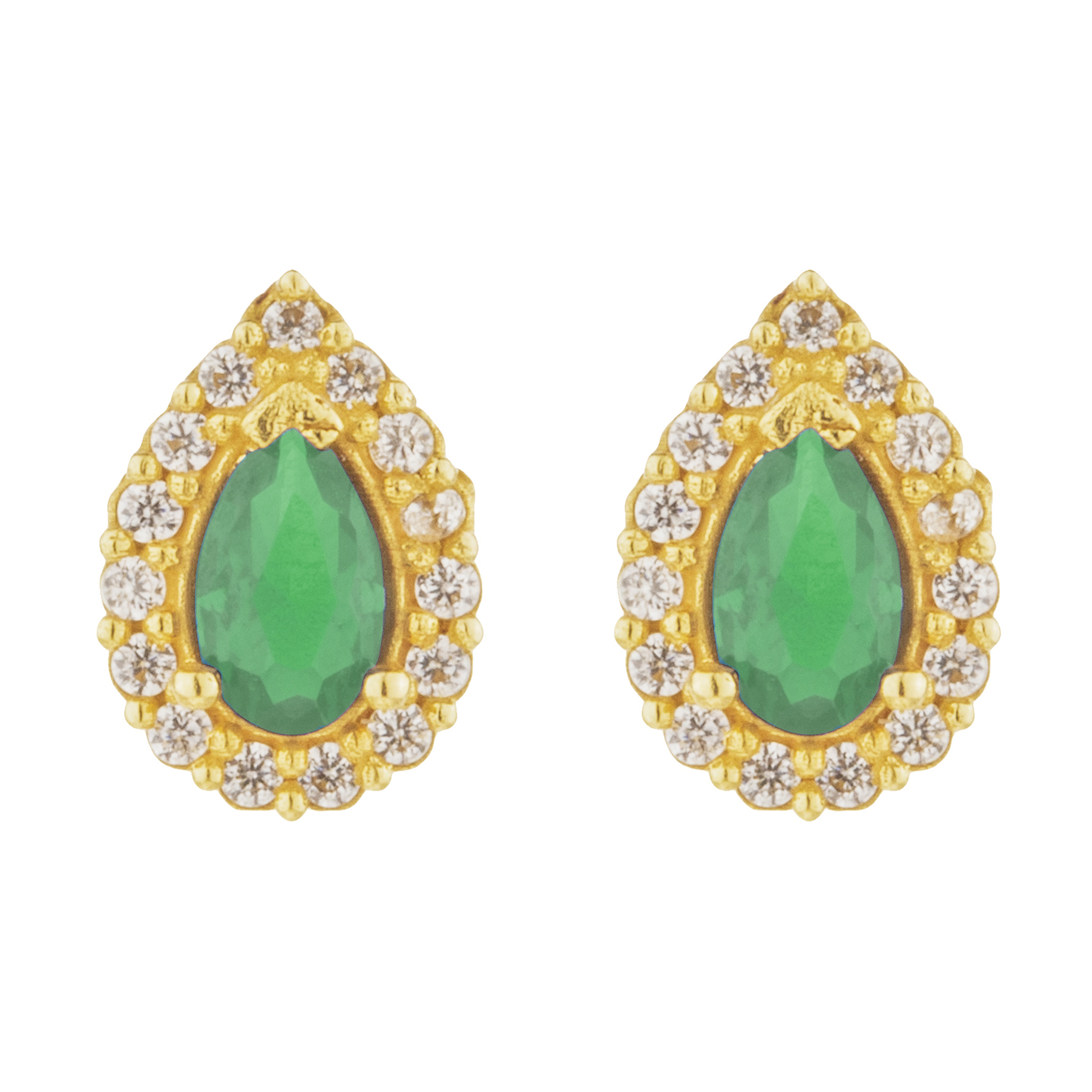 گوشواره طلا 18 عیار زنانه میو گلد مدل EG155