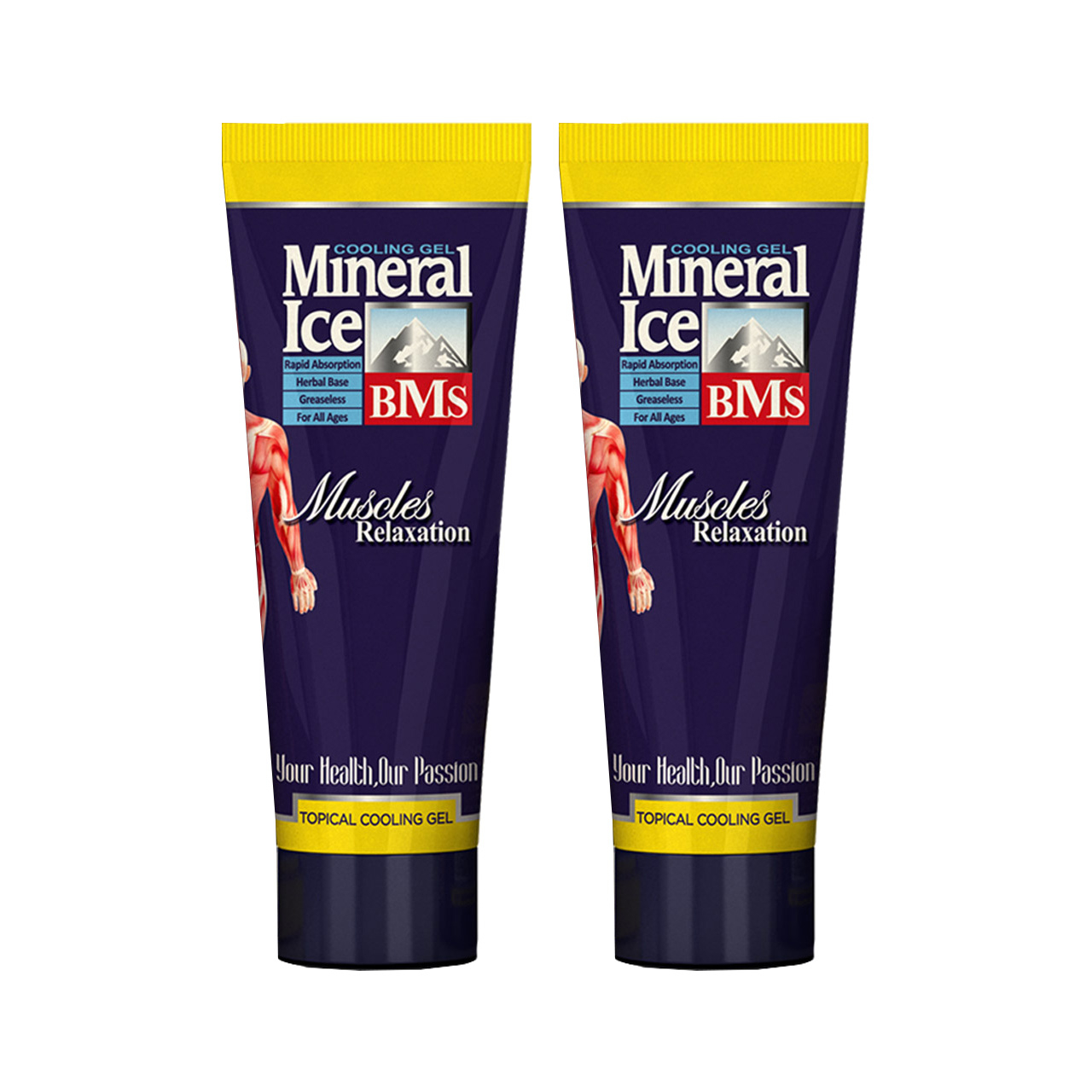 ژل خنک کننده ضد درد مینرال آیس مدل M2 حجم 80 میلی لیتر مجموعه 2 عددی