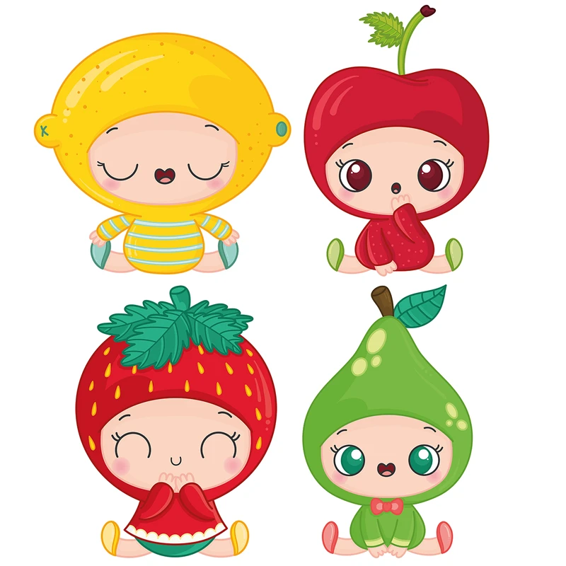 استیکر کلید پریز صالسو آرت مدل baby Fruit mjr