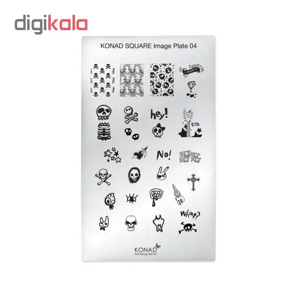 شابلون طراحی ناخن کناد کد 04