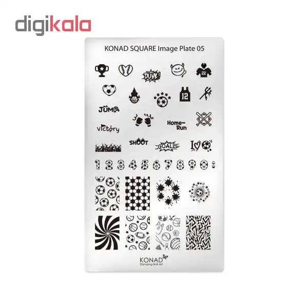 شابلون طراحی ناخن کناد کد 05