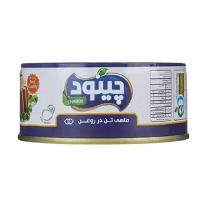 کنسرو ماهی تن در روغن چینود وزن 180 گرم