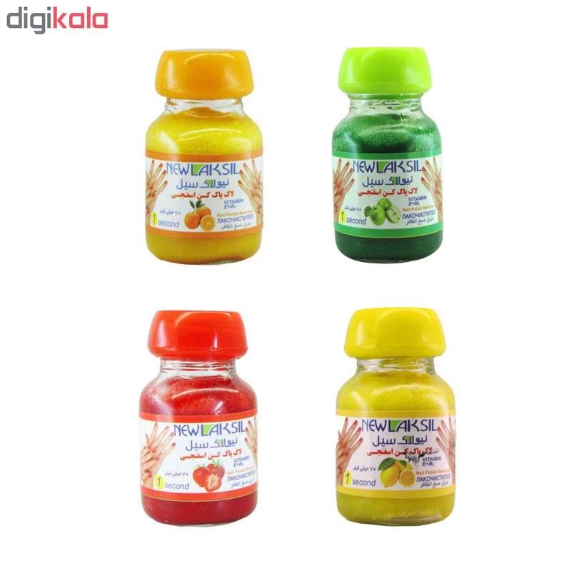 لاک پاک کن نیولاک سیل مدل 4E حجم 70 میلی لیتر مجموعه 4 عددی