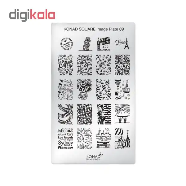 شابلون طراحی ناخن کناد کد 09