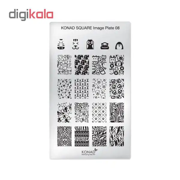 شابلون طراحی ناخن کناد کد 08