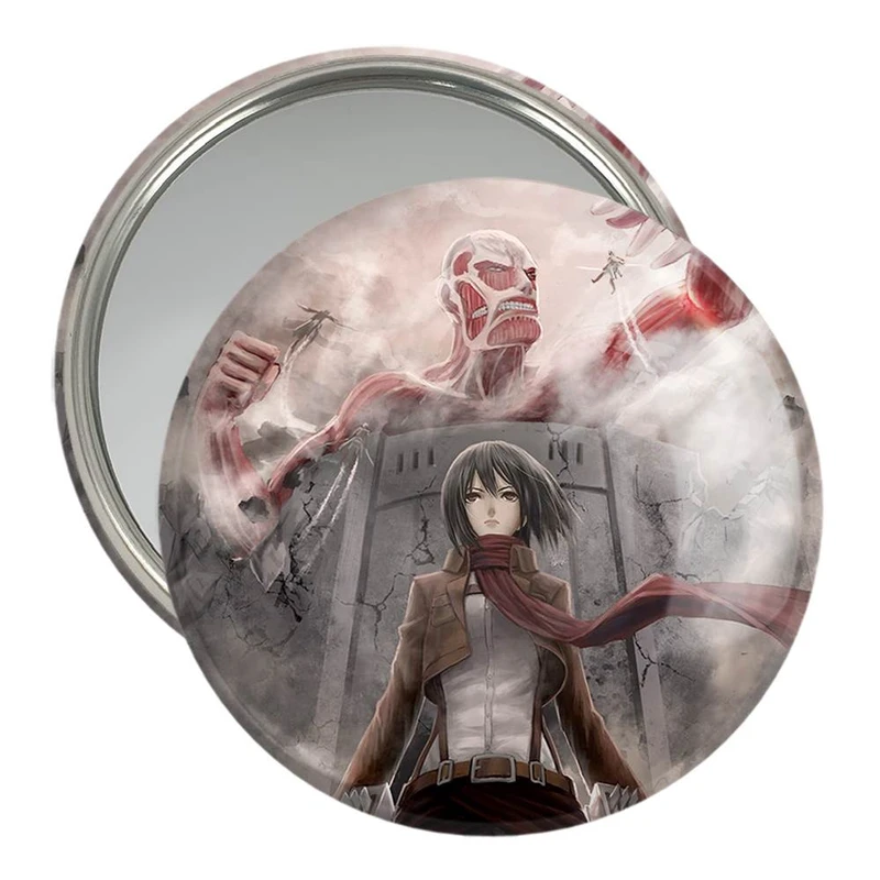 آینه جیبی خندالو مدل میکاسا و تایتان غول آسا انیمه اتک آن تایتان Attack on Titan کد 10992