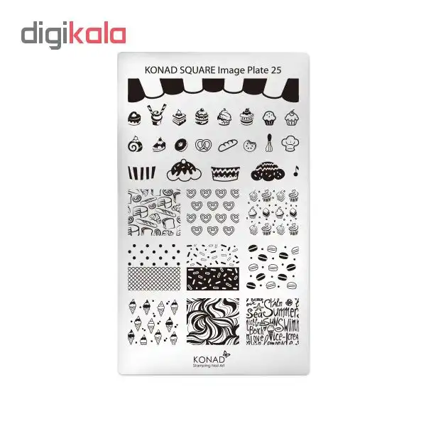 شابلون طراحی ناخن کناد کد 25