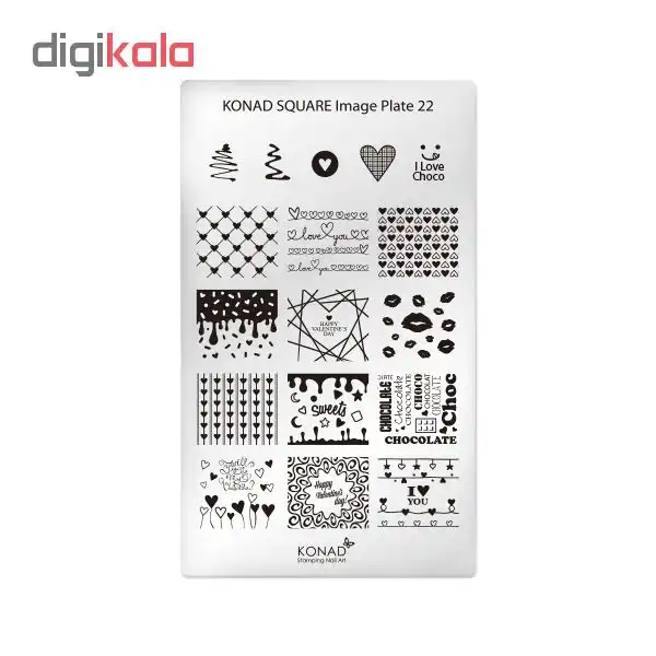 شابلون طراحی ناخن کناد کد 22