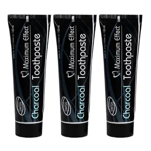 خمیر دندان سوئیش میکاپ مدل charcoal حجم 120 میلی لیتر مجموعه 3 عددی
