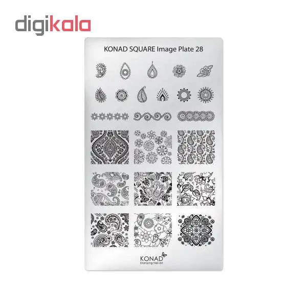 شابلون طراحی ناخن کناد کد 28