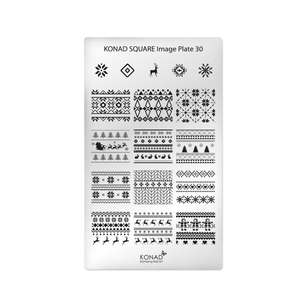 شابلون طراحی ناخن کناد کد 30
