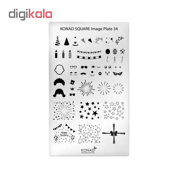 شابلون طراحی ناخن کناد کد 34