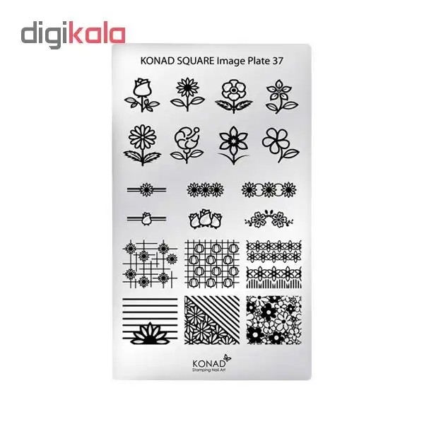 شابلون طراحی ناخن کناد کد 37