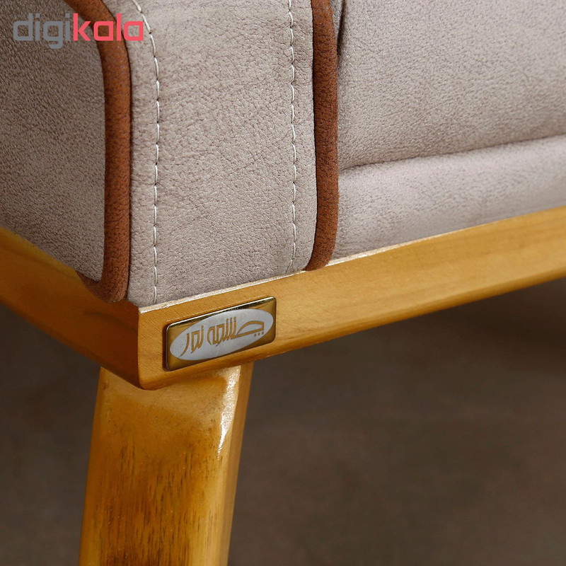 مبل راحتی یک نفره چشمه نور کد MA-306/K-CR-BR-N