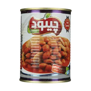 کنسرو لوبیا چیتی و قارچ چینود - 350 گرم