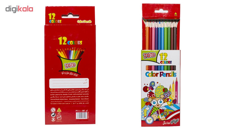 مداد رنگی 12 رنگ توتو کد 3110