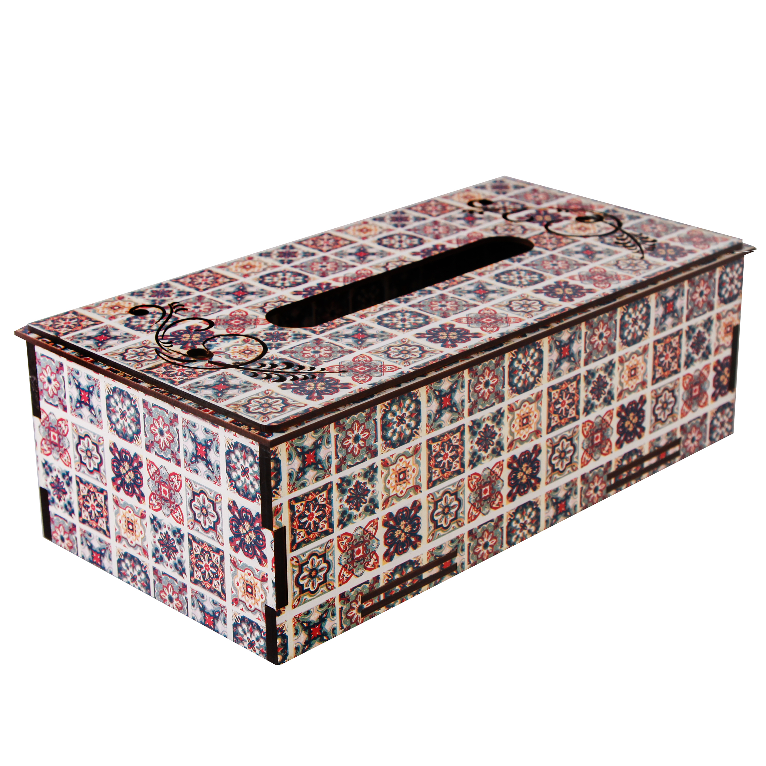 جعبه دستمال کاغذی طرح سنتی کد 146053