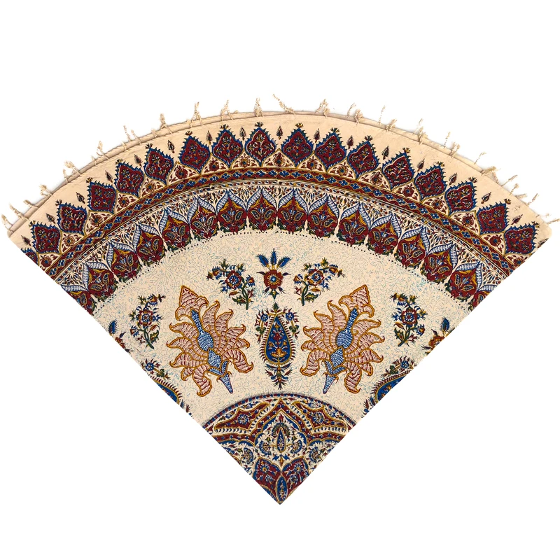 روميزي قلمكار عطريان طرح گل تاجي مدل G258