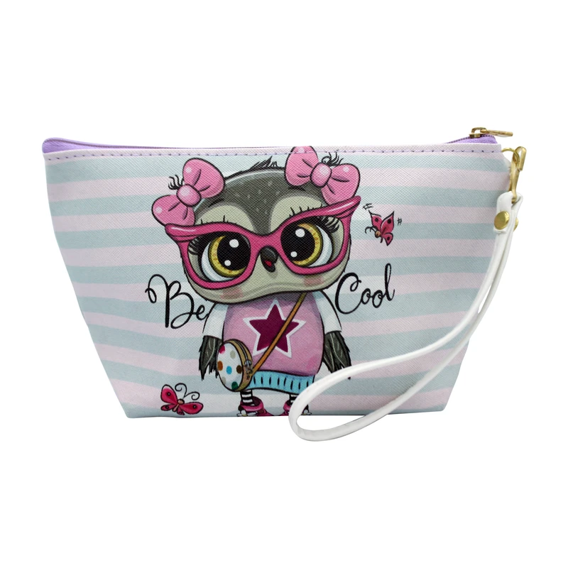 کیف لوازم آرایش زنانه طرح جغد کد idm 36