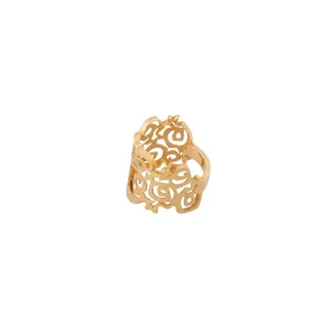 انگشتر طلا 18 عیار زنانه طرح گل کد PTG-05