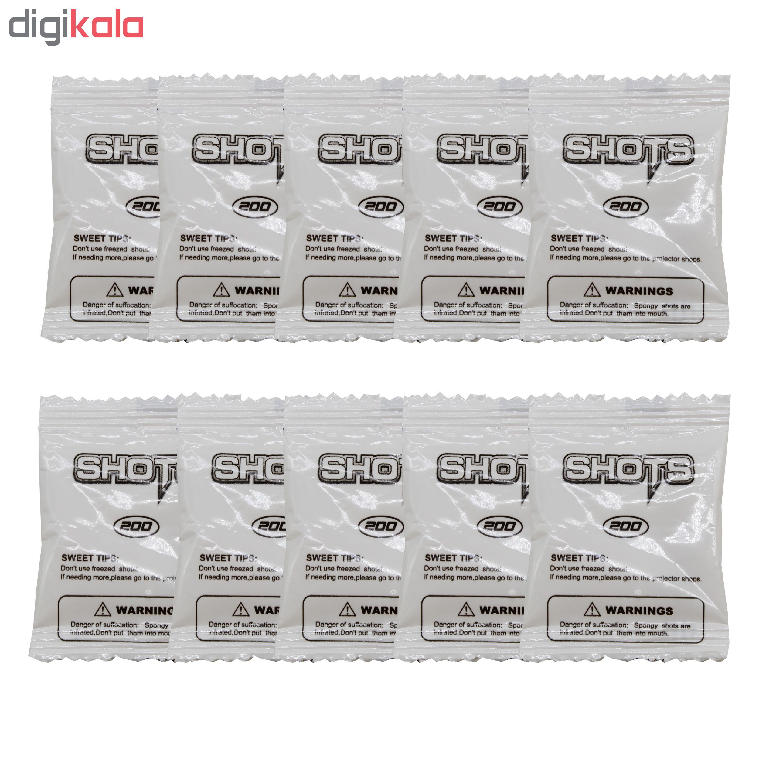 تیر ژله ای مدل K1-Shots-1149 بسته 2000 عددی