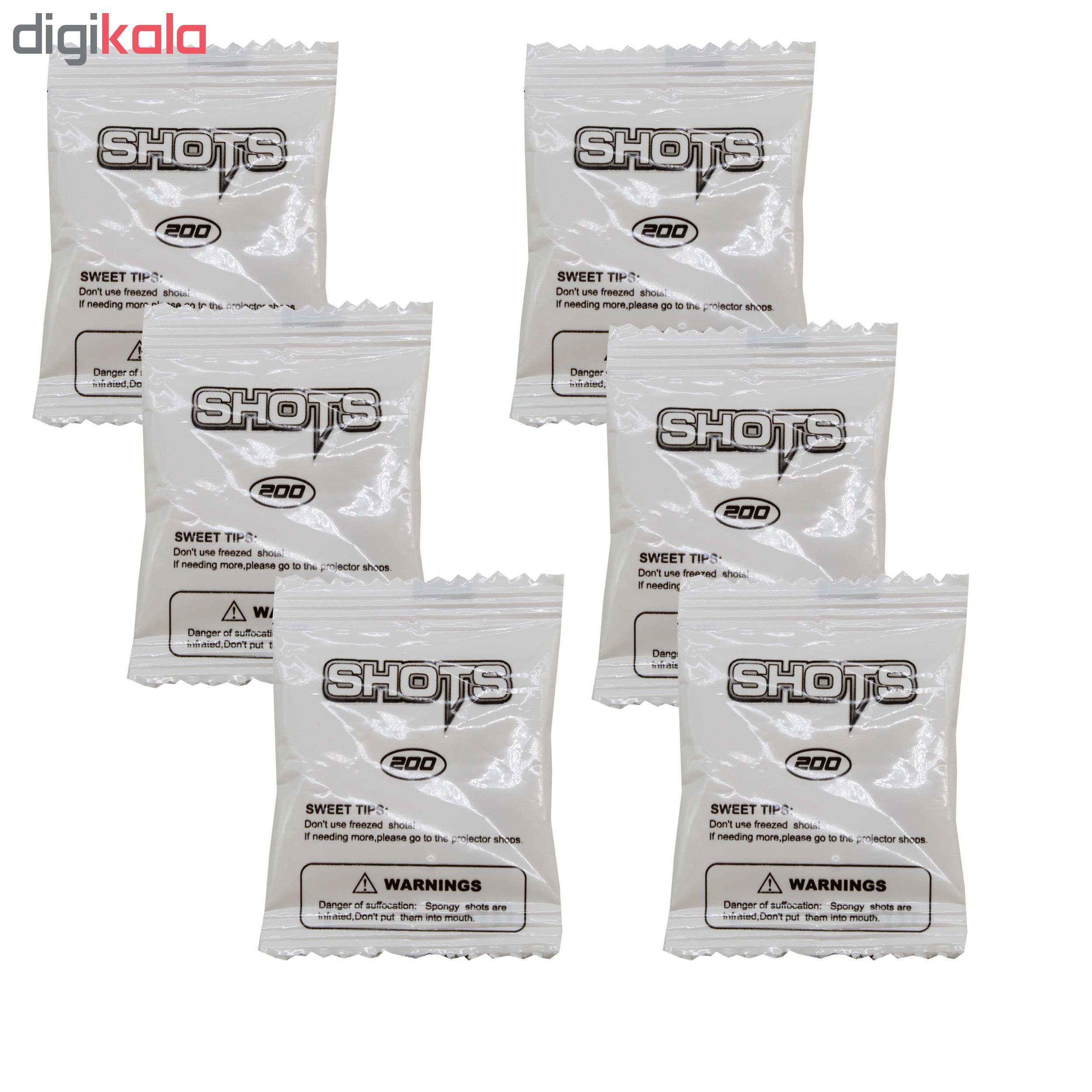 تیر ژله ای مدل K1-Shots-1149 بسته 2000 عددی