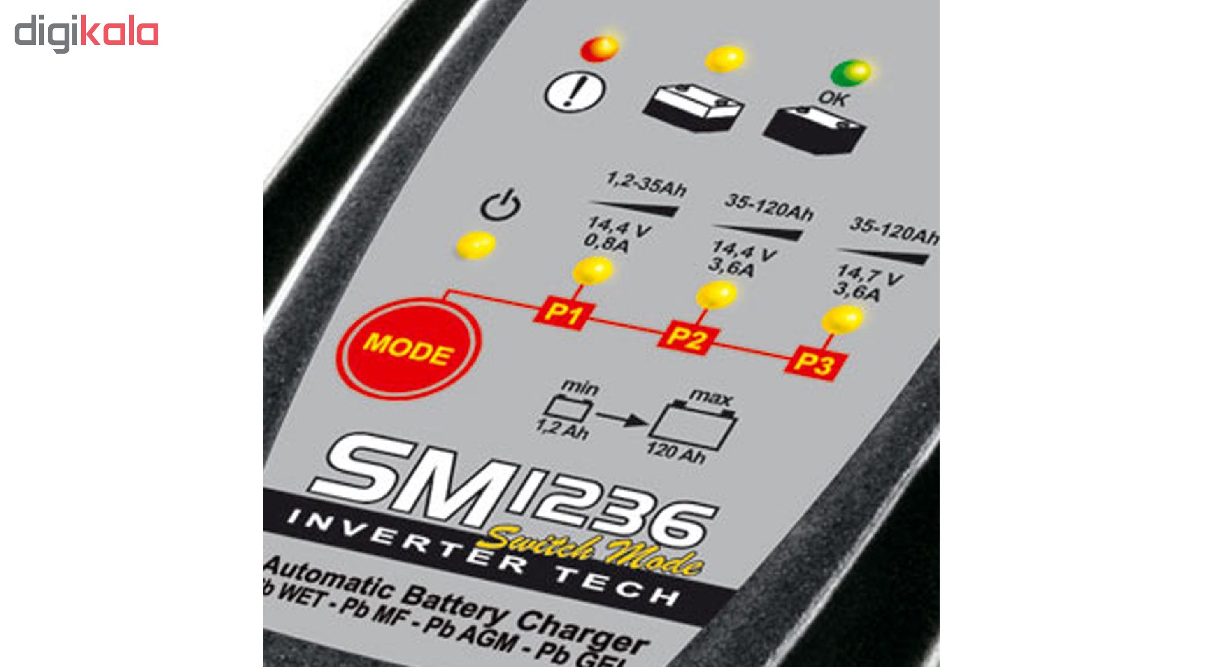 شارژر باتری خودرو دکا مدل SM1236