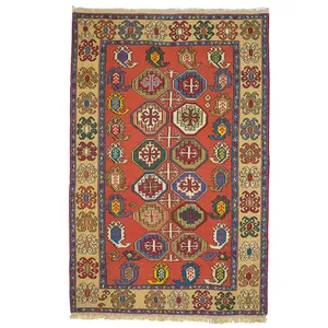 گلیم دستباف یک و نیم متری کد 980404