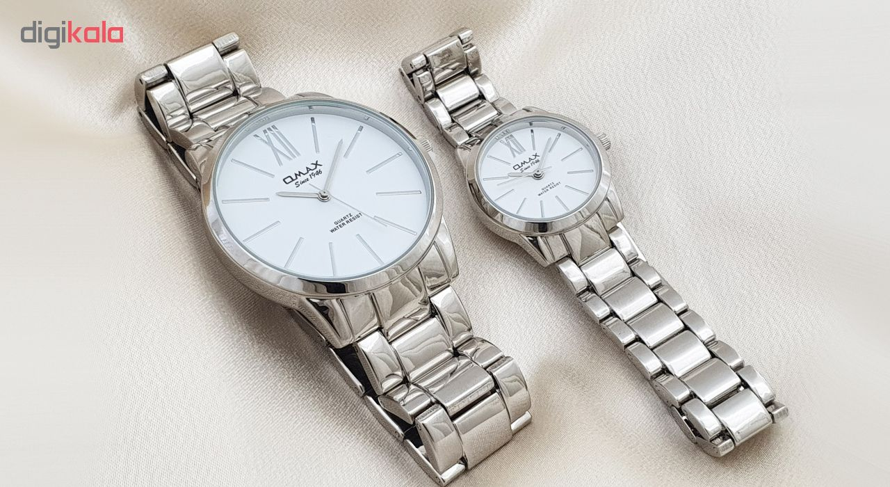 ست ساعت مچی عقربه ای زنانه و مردانه اوماکس مدل 00hsj771