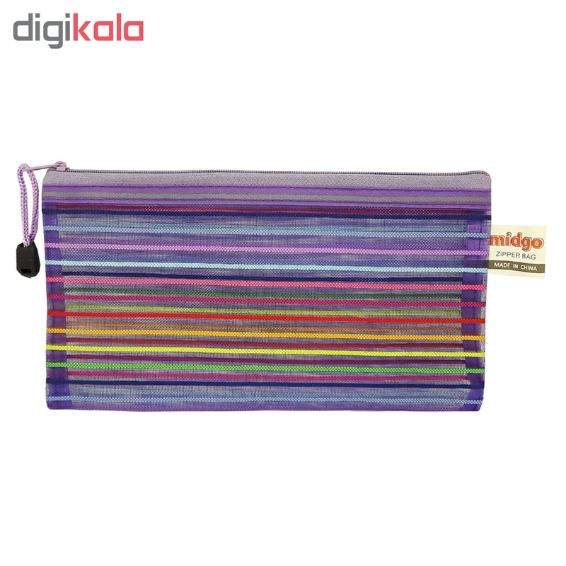 عکس شماره 3 : جامدادی میدگو طرح راه راه کد 110655