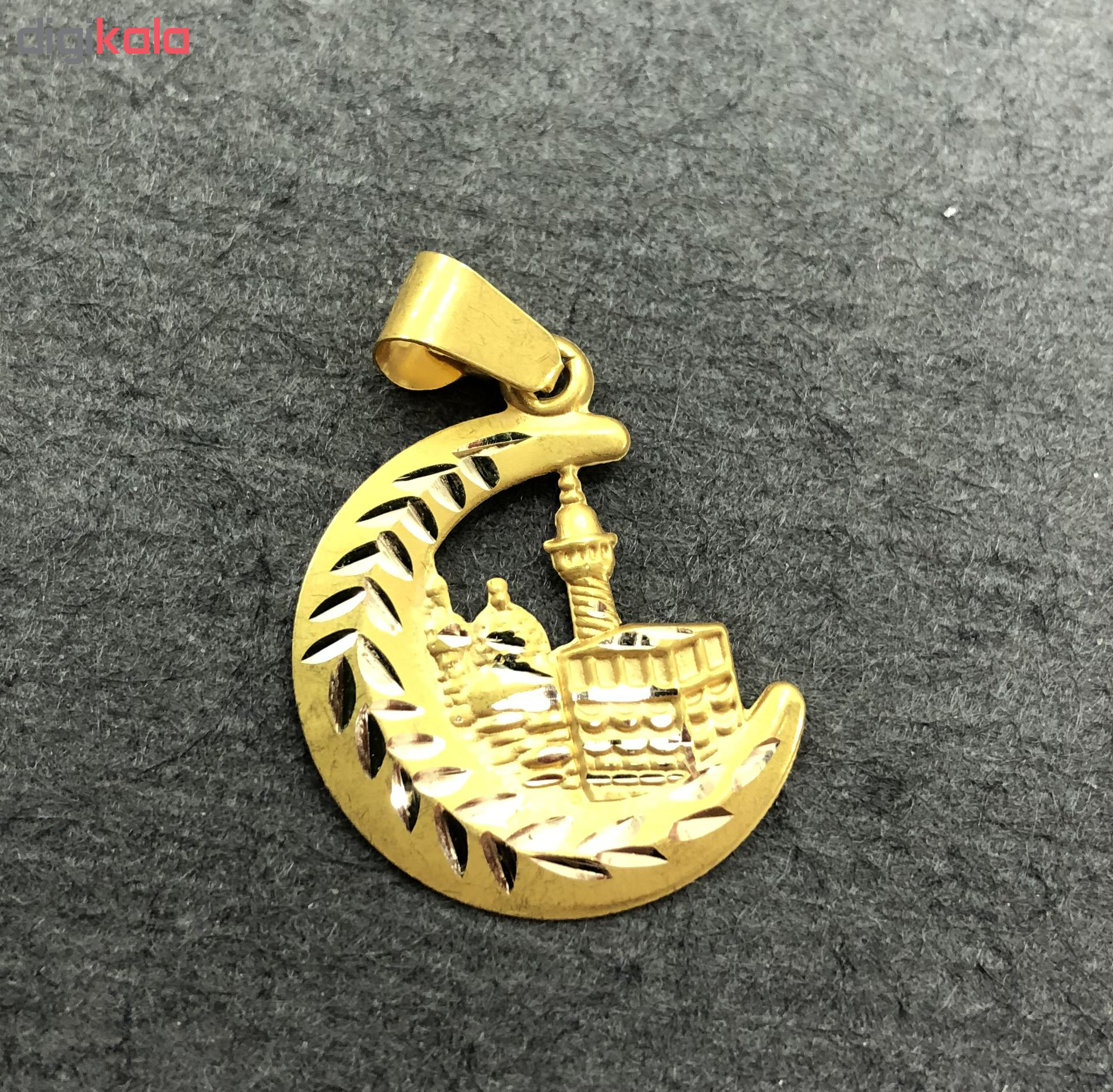 آویز گردنبند طلا 18 عیار زنانه گالری گیرا طرح خانه خدا