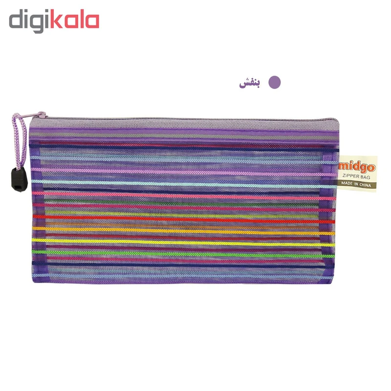 عکس شماره 8 : جامدادی میدگو طرح راه راه کد 110655