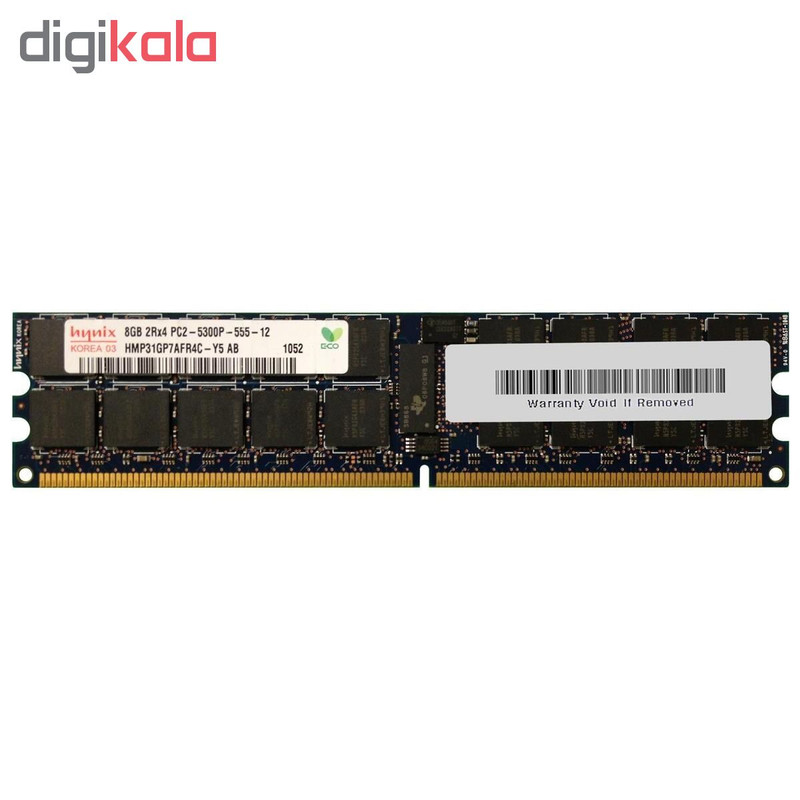 رم سرور DDR2 تک کاناله 667 مگاهرتز CL5 هاینیکس مدل HMP31GP7AFR4C-Y5 ظرفیت 8 گیگابایت