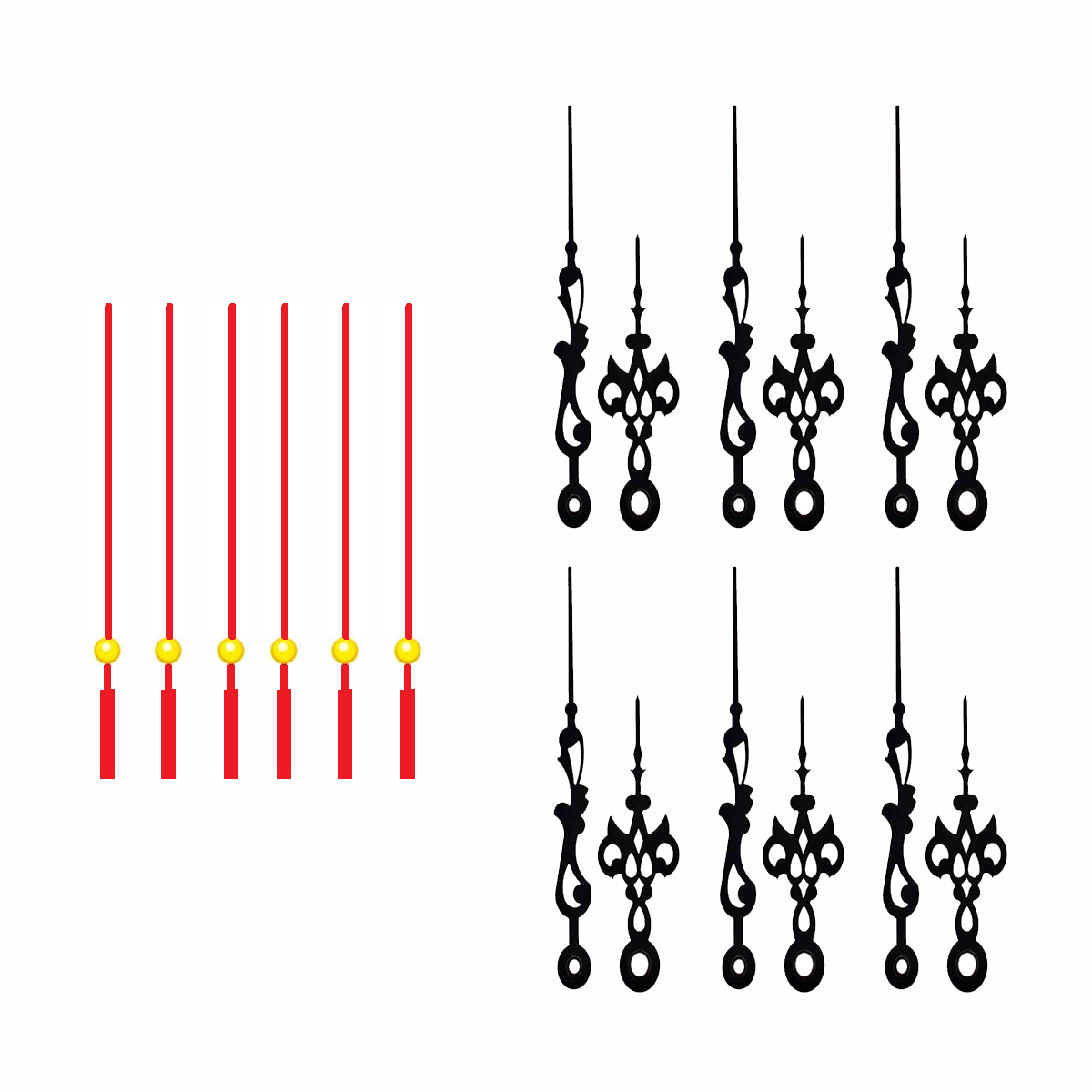 عقربه ساعت مدل M6363 کد 6262 بسته 6 عددی