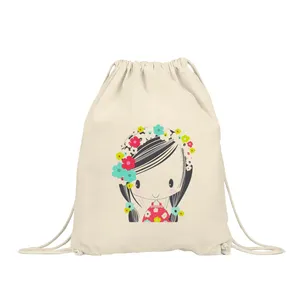 کوله پشتی  طرح گلی مدل 0077