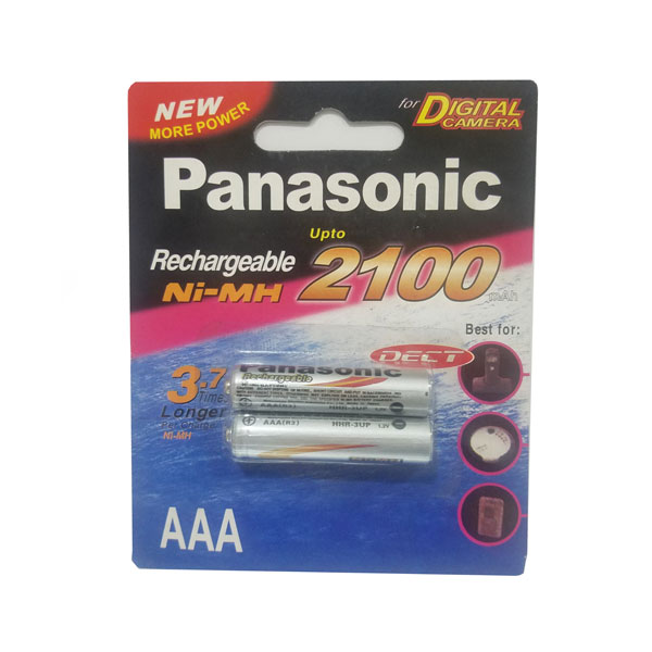 باتری نیم قلمی قابل شارژ پاناسونیک مدل HHR-EPT بسته 2 عددی