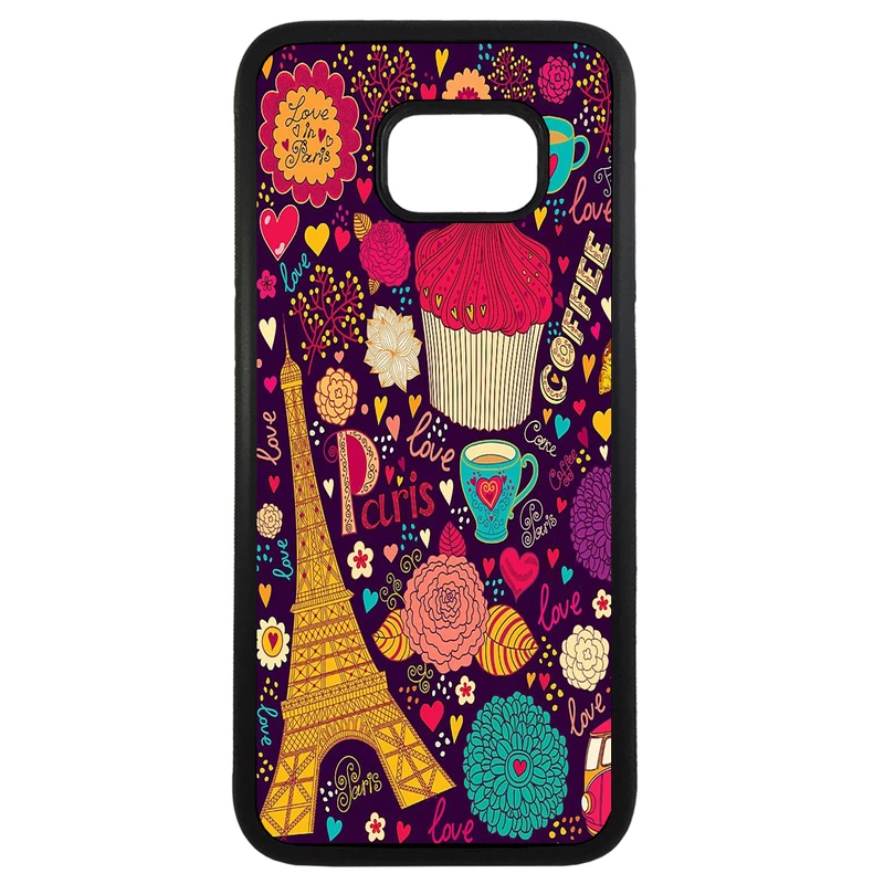 کاور طرح ایفل کد 11054094025 مناسب برای گوشی موبایل سامسونگ galaxy s7 edge