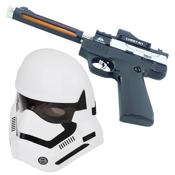 تفنگ بازی دنیای سرگرمی های کمیاب طرح Clone Trooper مدل DSK855 مجموعه دو عددی تفنگ بازی دنیای سرگرمی های کمیاب طرح Clone Trooper مدل DSK855 مجموعه دو عددی