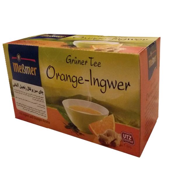 چای سبز پرتقال زنجبیل مسمر بسته 25 عددی