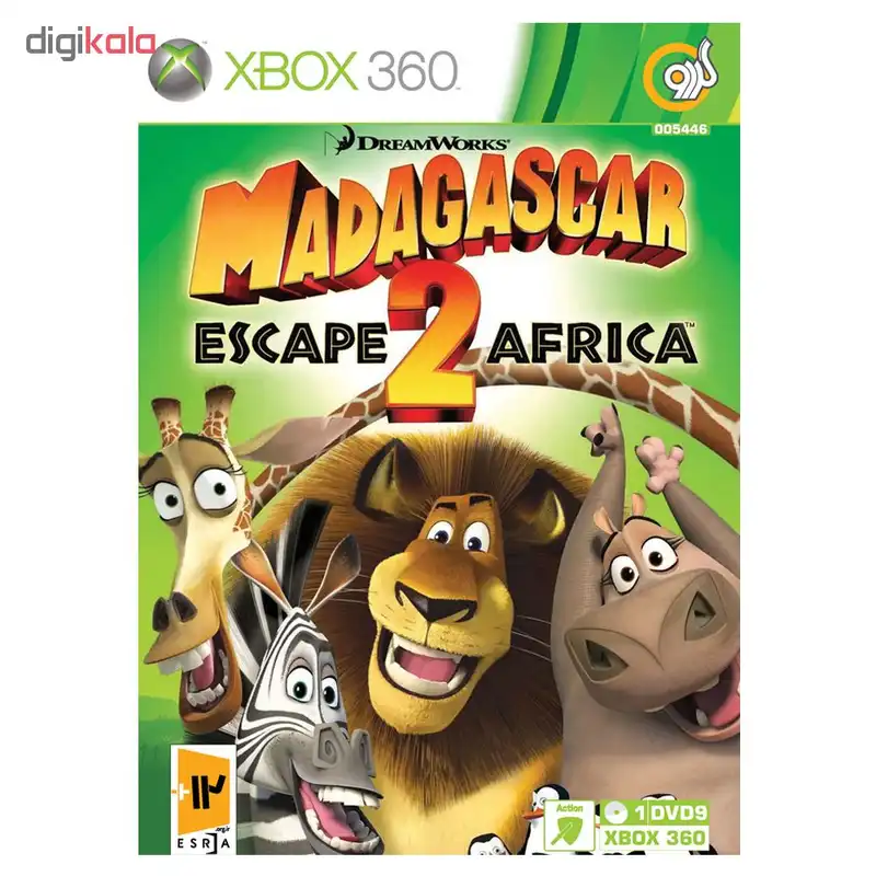 بازی Madagascar Escape Africa 2 مخصوص Xbox 360 نشر گردو