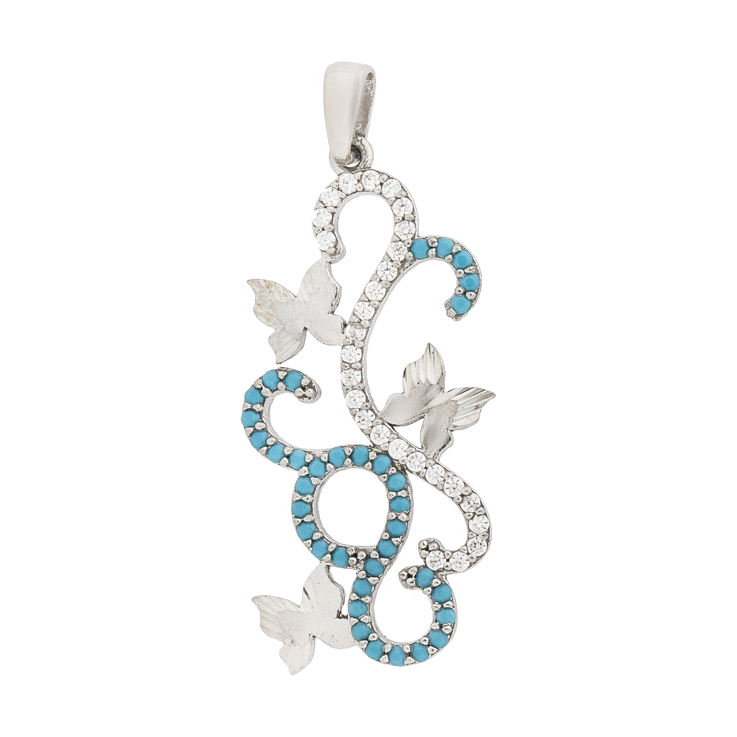 آویز گردنبند نقره زنانه اکنو مدل OK4179