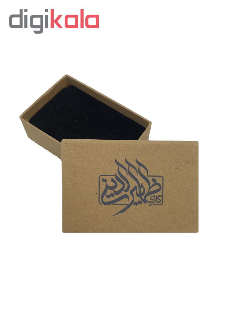 گوشواره طلا 18 عیار زنانه طرح قلب گالری ظهیرالدینی کد EL-003 -  - 6