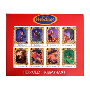 تمبر یادگاری سری کارتونی مدل HERCULES مجموعه 9 عددی