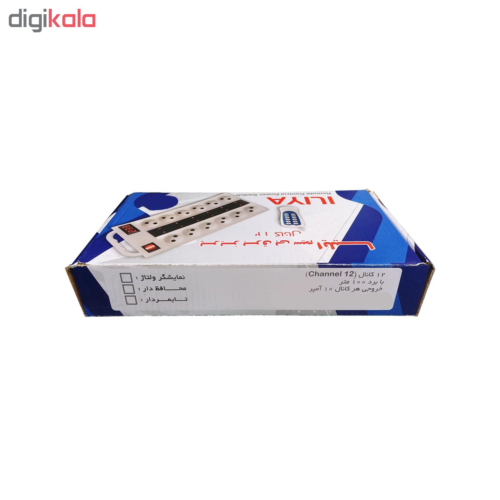 چند راهی برق ایلیا مدل C-12 با کنترل از راه دور