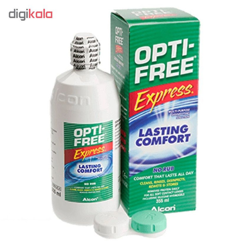 محلول شستشوی لنز اپتی فری مدل Express حجم 355 میلی لیتر