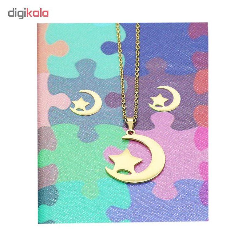 نیم ست زنانه شیک کده طرح ماه کد fw1231