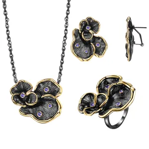 نیم ست زنانه گالری شمرون طرح گل  کد SET073B0
